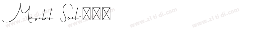 Maribel Suit字体转换